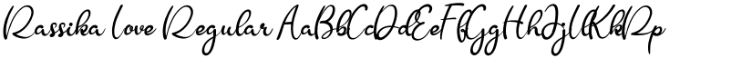 Rassika Love Regular font