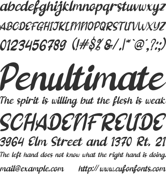 Angles font preview
