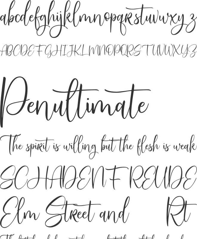 SweetServe FREE font preview