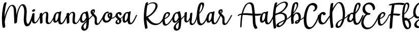 Minangrosa Regular font