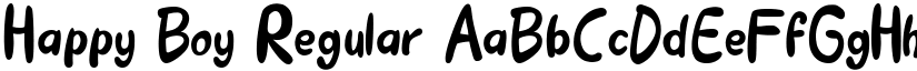 Happy Boy Regular font