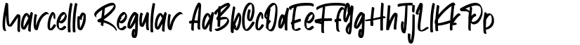 Marcello Regular font