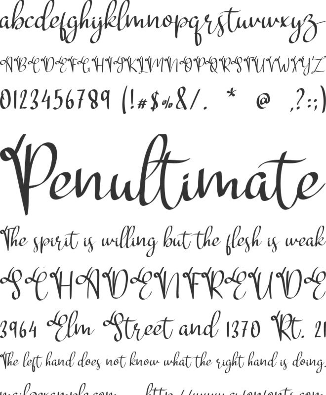 Bahagia Jarah font preview