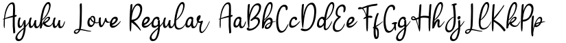 Ayuku Love Regular font