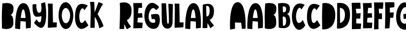 Baylock Regular font