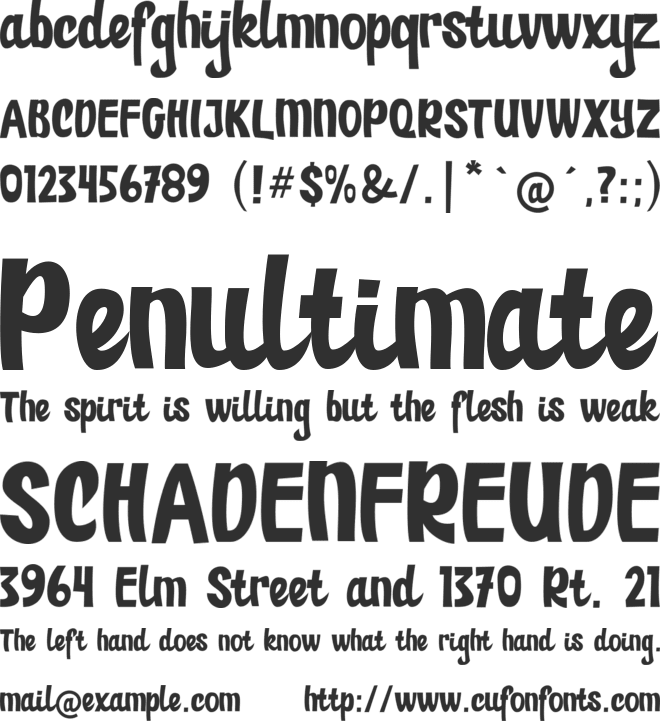 Paper Sticker font preview