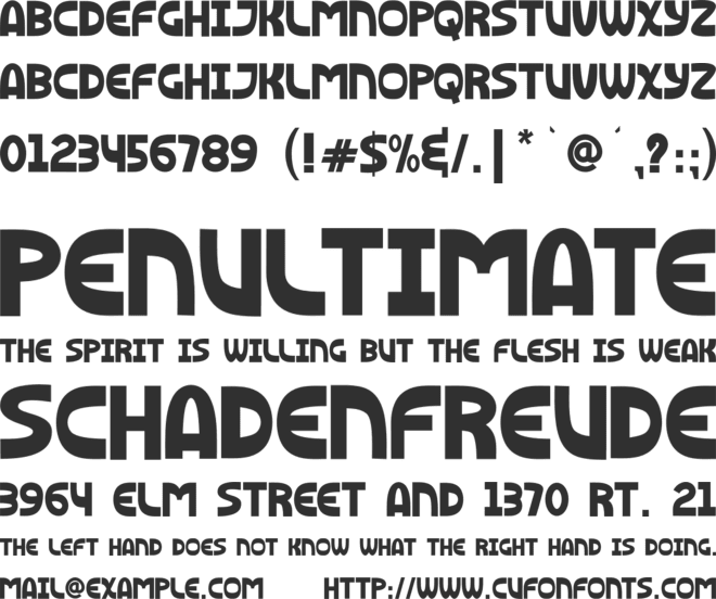 Black Chocolate font preview