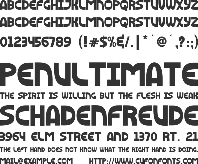 Black Chocolate font preview