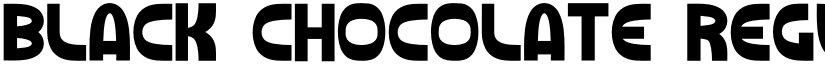 Black Chocolate Regular font