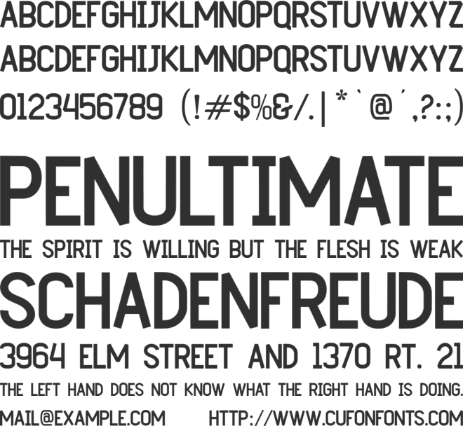 Corzie font preview