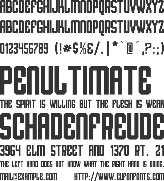 Rankerton font preview