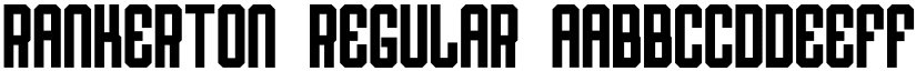 Rankerton Regular font