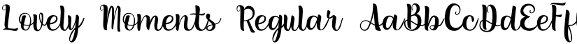 Lovely Moments Regular font