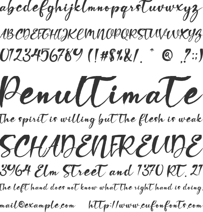 Bonogoda font preview