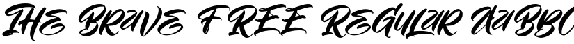 The Brave FREE Regular font