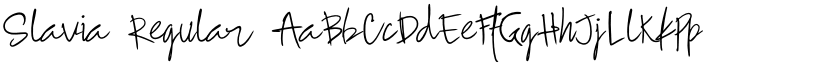 Slavia Regular font