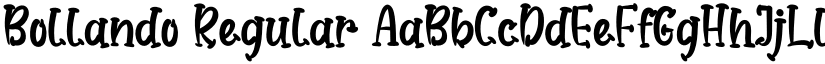 Bollando Regular font
