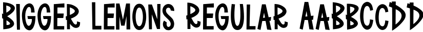 Bigger Lemons Regular font