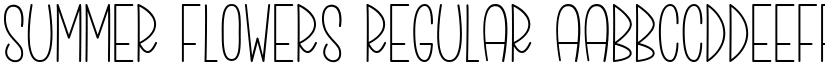 Summer Flowers Regular font