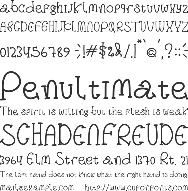 Sunny Smile font preview