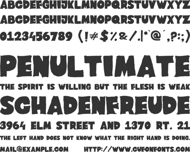 Johnie Blackerson font preview