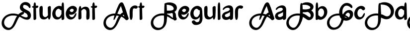 Student Art Regular font