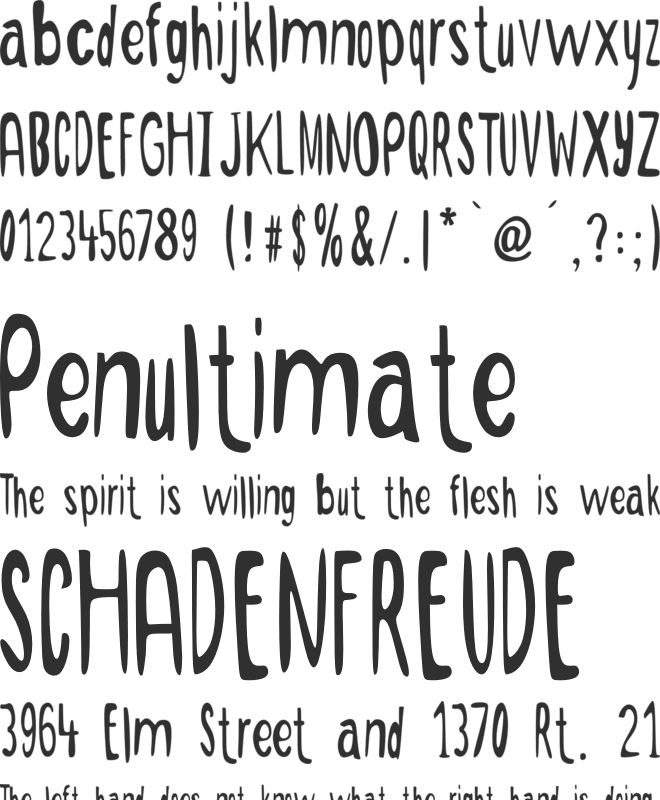 After Saturday font preview