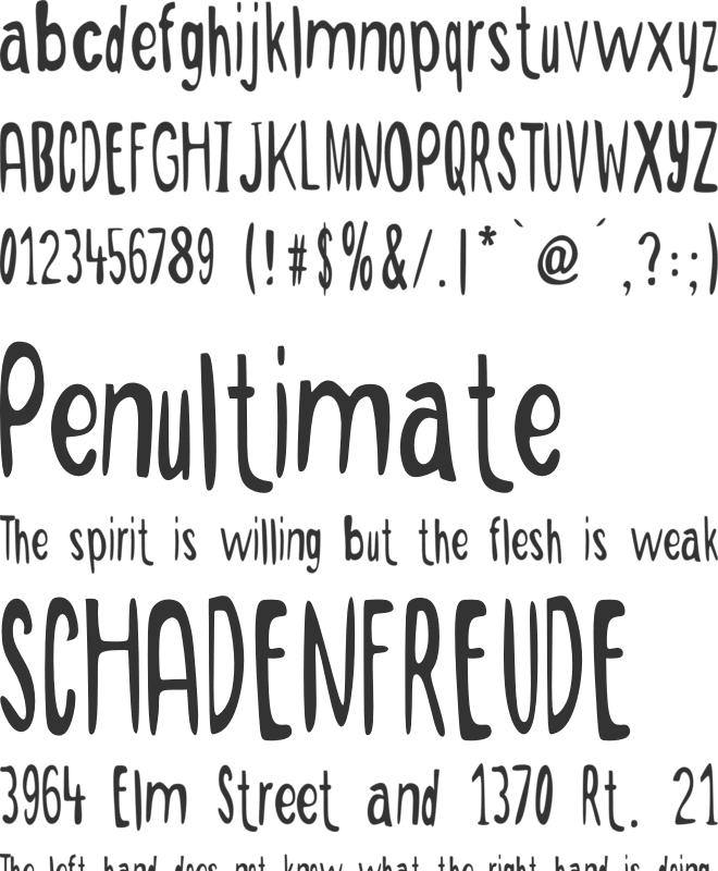 After Saturday font preview