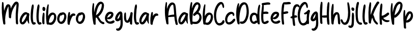 Malliboro font download