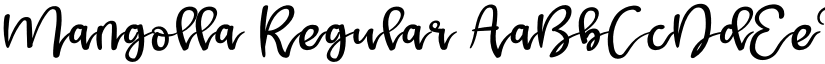 Mangolla Regular font