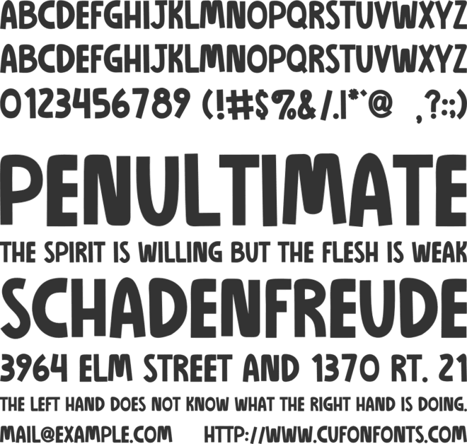 ROAD TO JUSTICE font preview