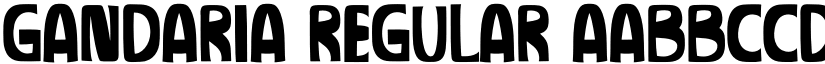GANDARIA Regular font