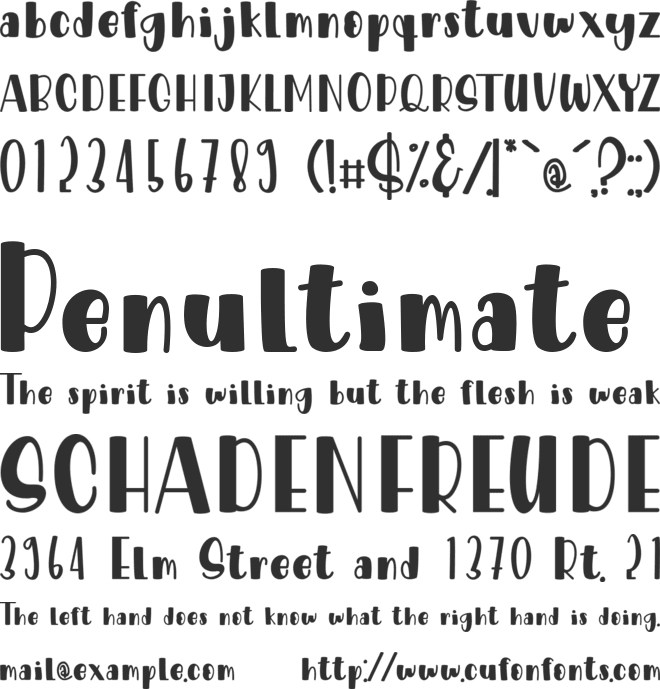 Fried Banana font preview