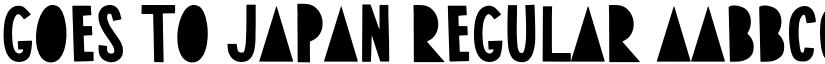 Goes To Japan Regular font