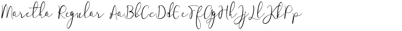 Maretha Regular font
