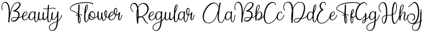 Beauty Flower Regular font