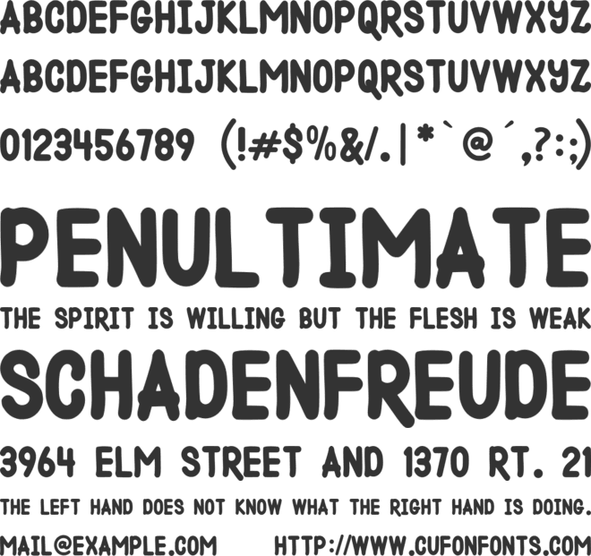 Dutch Croquettes font preview