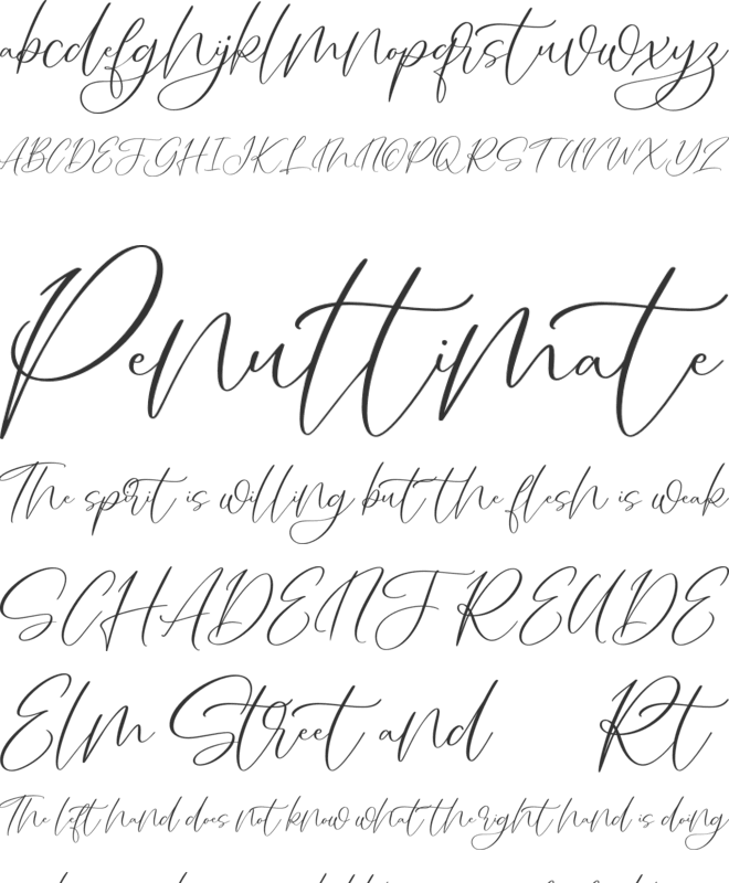 Salting FREE font preview