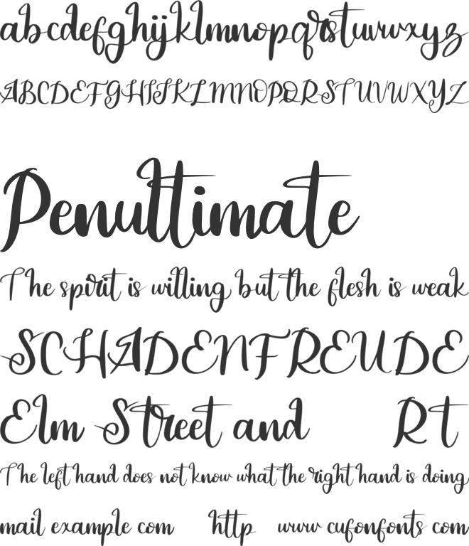 Serfeb FREE font preview