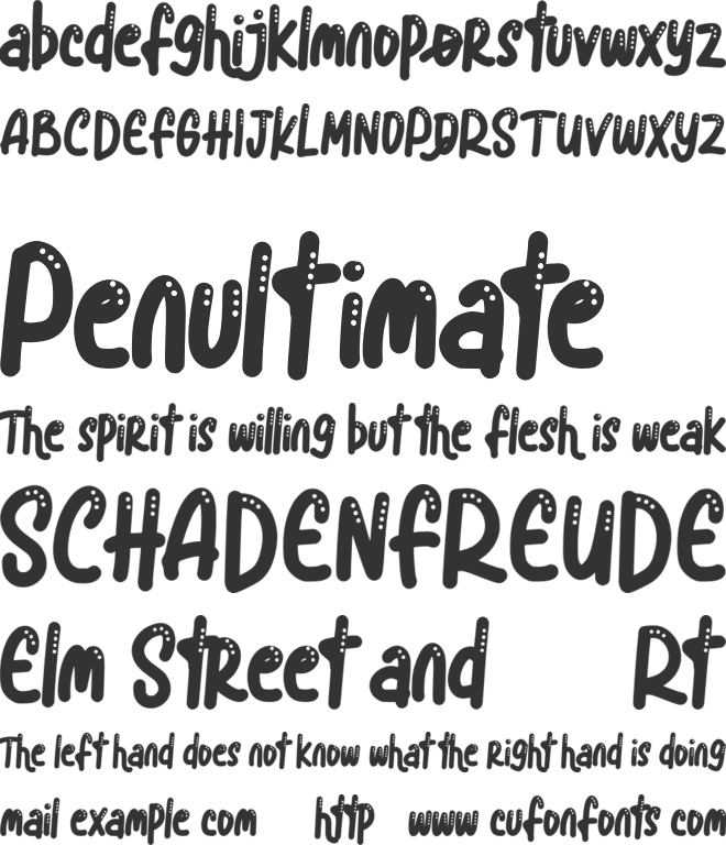 Blue Snow FREE font preview