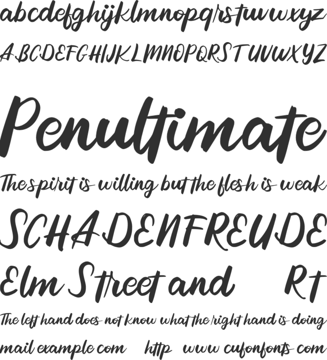 Reffin FREE font preview