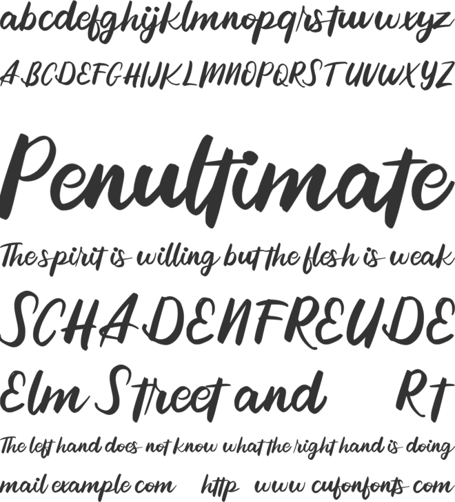 Reffin FREE font preview
