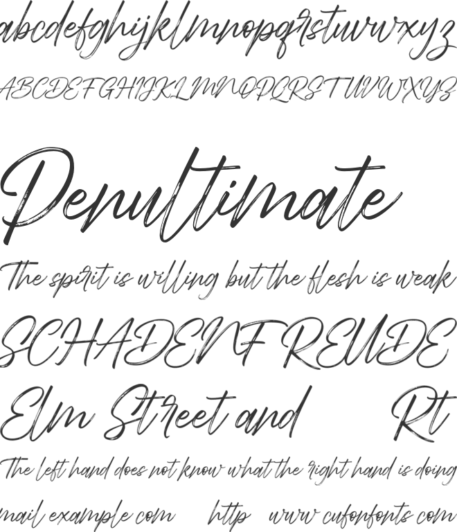 Abdillah FREE font preview