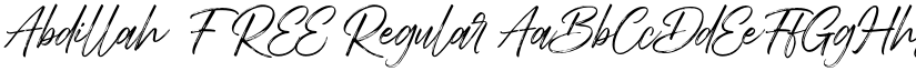 Abdillah FREE Regular font