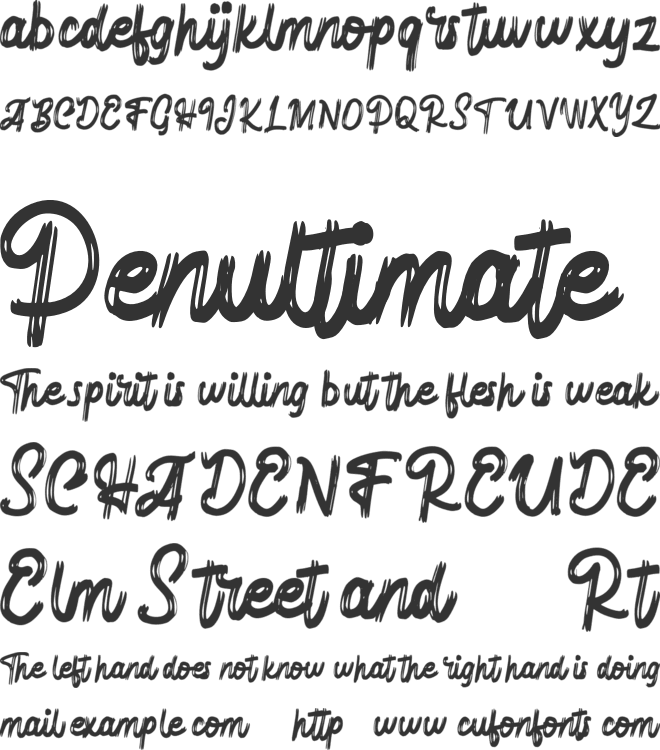 Hafela FREE font preview