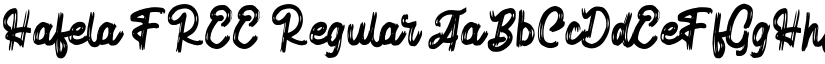 Hafela FREE Regular font