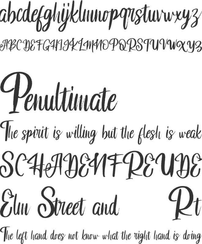 Adelia FREE font preview