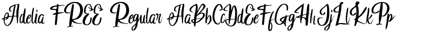 Adelia FREE Regular font