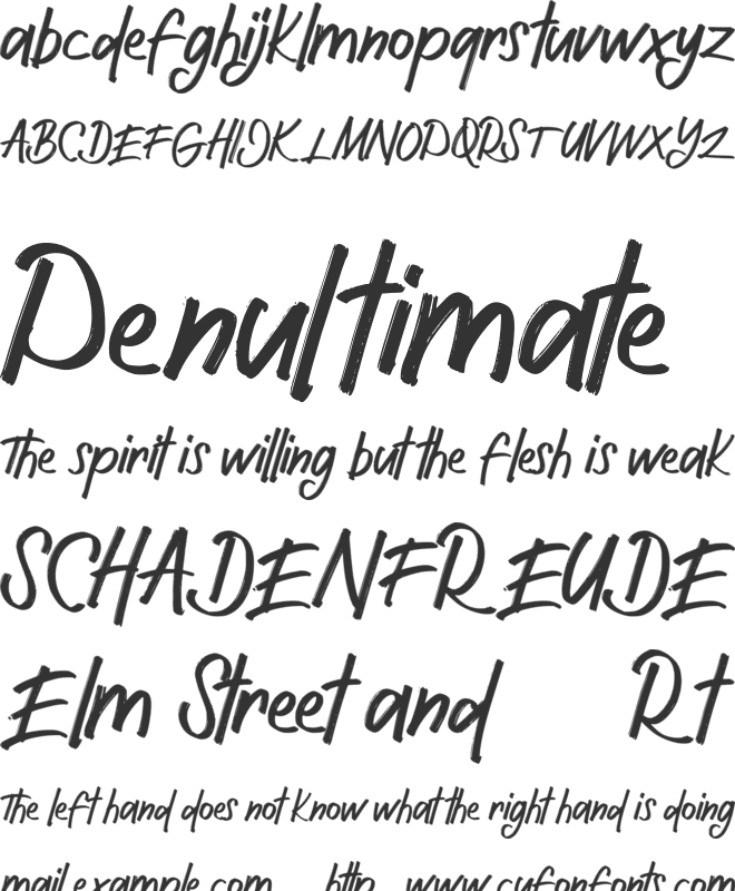 Eather FREE font preview