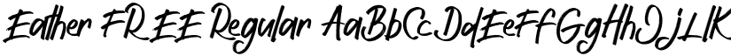 Eather FREE Regular font